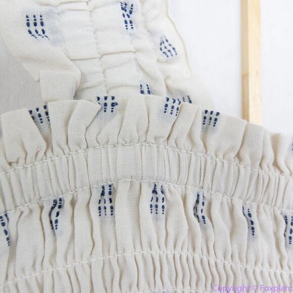NEW Madewell Lucie Smocked Tank Mini Dress in Textural Clipdot, XL - Picture 9 of 16